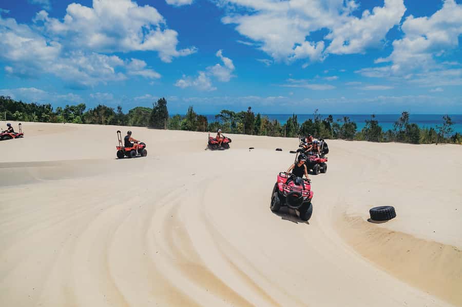 Moreton Island: Tangalooma ATV Quad Bike & Dolphin Feeding - How much value do you get for $172?