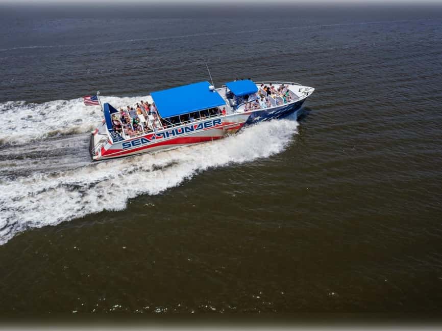 Myrtle Beach: Dolphin Cruise on the Sea Thunder - The Sea Thunder route, from calm water to open ocean