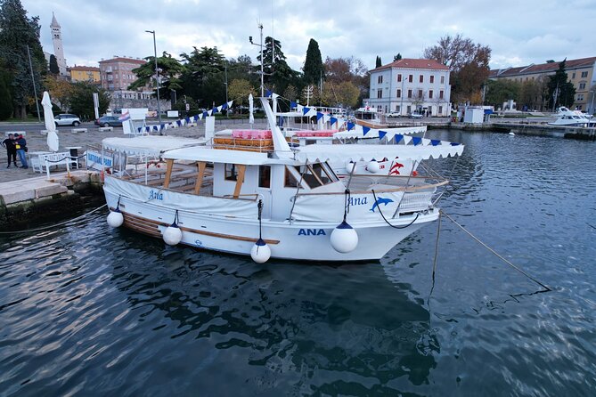 NP Brijuni Island Swimming & Dolphin Watching Sunset Cruise - Leaving Pula Harbor beside the Roman amphitheater