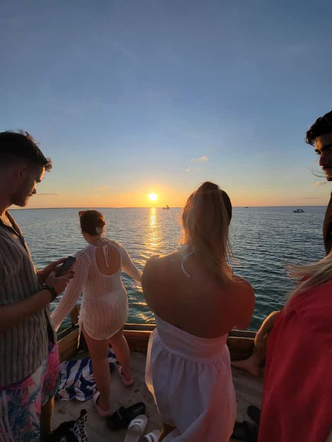 Nungwi: Dolphins,snokerlling &/or sunset cruising tour - The return route and extra snorkeling