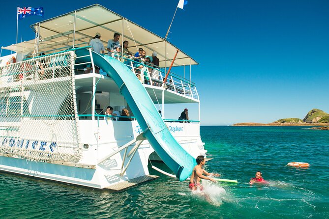 Port Stephens: Splash 'n' Slide Dolphin Cruise - Leaving Wharf 1 in Nelson Bay