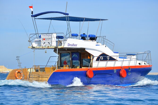 Private Dolphin House Boat Tour with Snorkeling & Lunch– Hurghada - Time on deck between the stops
