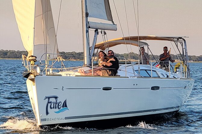 Private Morning Sail/ Dolphin Tour on 50ft Fate, BYOB or Catering - USS Yorktown and the USS Laffey