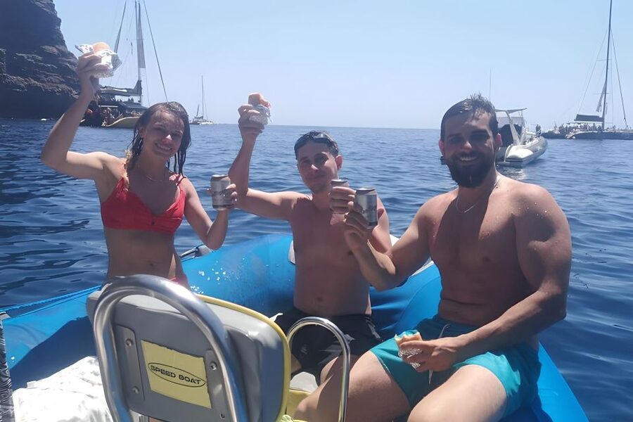 Puerto Colon: Dolphin and Whale Watching Speedboat Tour - The swim and snorkel stop near Palm-Mar or La Caletta