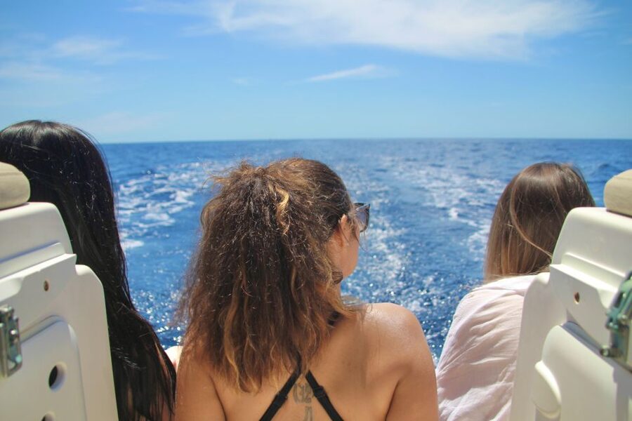 Puerto Colon : Whale & Dolphins Sailing Excursion - Hearing the sea through a hydrophone