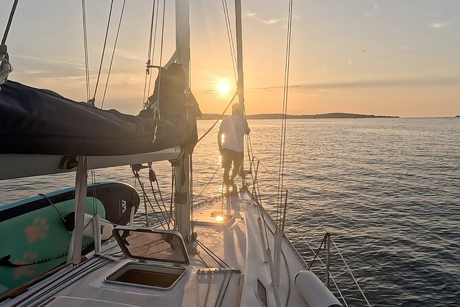 Pula: Private Golden Hour Sail - Dolphins, Drinks & Brijuni Views - Twilight Sailing Back to the Marina