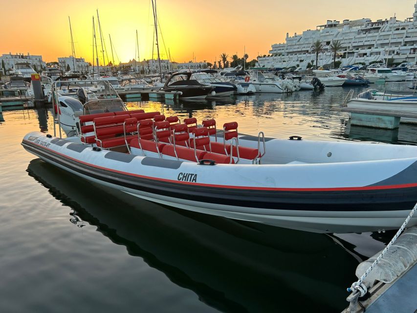 Quarteira: Algarve Coast, Caves and Dolphin Watching Cruise - Key points at a glance