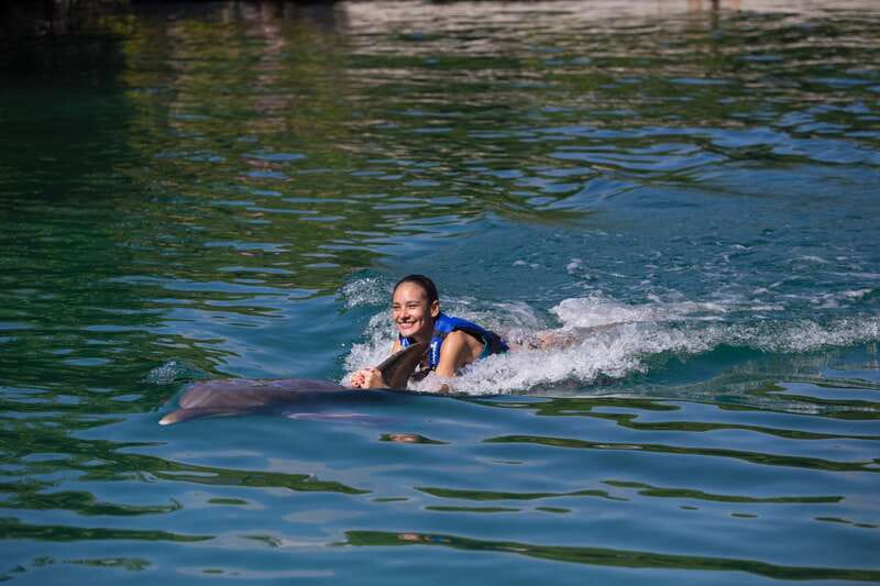 Riviera Maya: Swim with dolphins Interax - Group size and how personal the session may feel