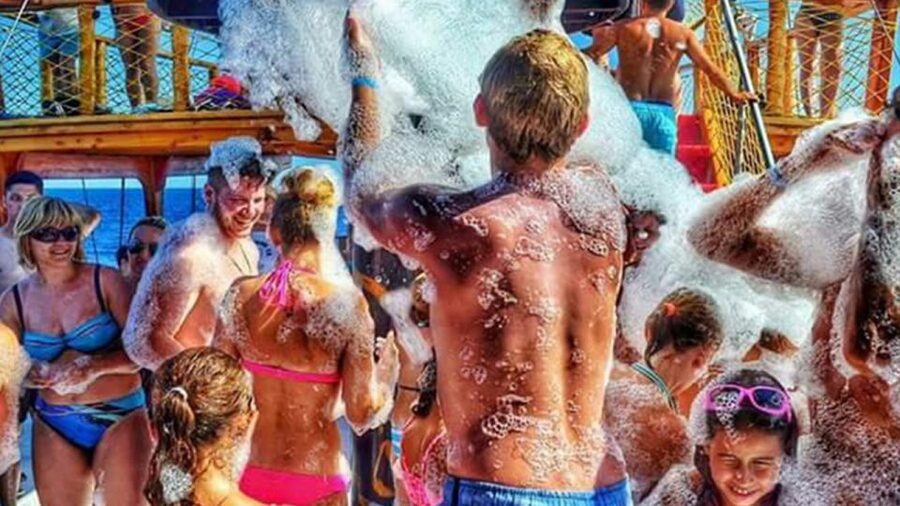 Side: Dolphin Island Boat Tour w/ Lunch & Foam Party - A full day on the Manavgat River and Turkish Riviera