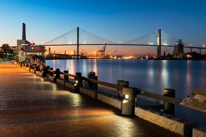 Sunset Dolphin Eco Tour - Under the Talmadge Memorial Bridge