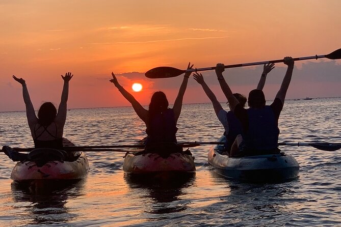 Sunset Kayaking with Dolphins - The sunset payoff