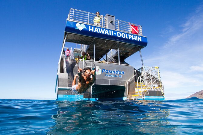 Swim with Dolphins Catamaran with Waterslide & Lunch on Oahu - Key points to know before booking