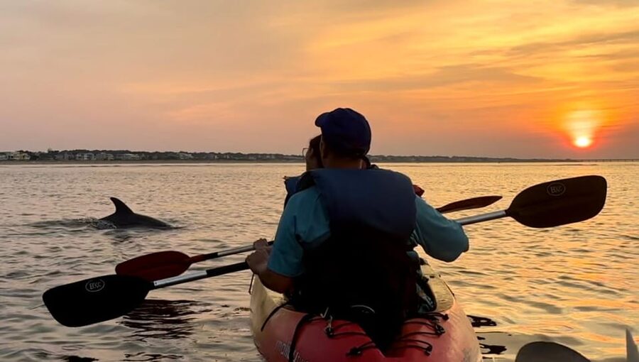Virginia Beach: Dolphin Kayak Tour: This is a Workout! - Paddling through Lynnhaven Bay