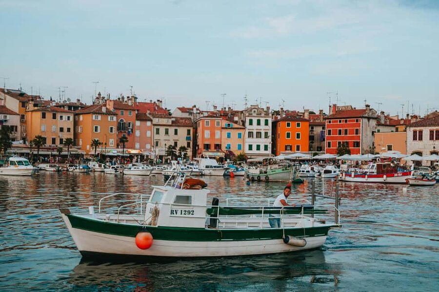 VRSAR: Night Boat Tour to Rovinj with Dolphin Watching - An hour around the Rovinj Archipelago