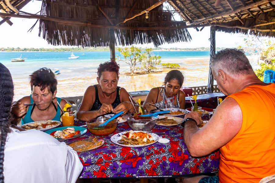 Wasini Island: Dolphin Spotting & Snorkel at Kisite Mpunguti - Riding a dhow toward Kisite Mpunguti