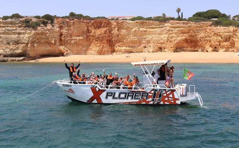 X Plorer – Caves (Benagil) & Dolphins Cruise - Leaving Albufeira Marina for the open coast
