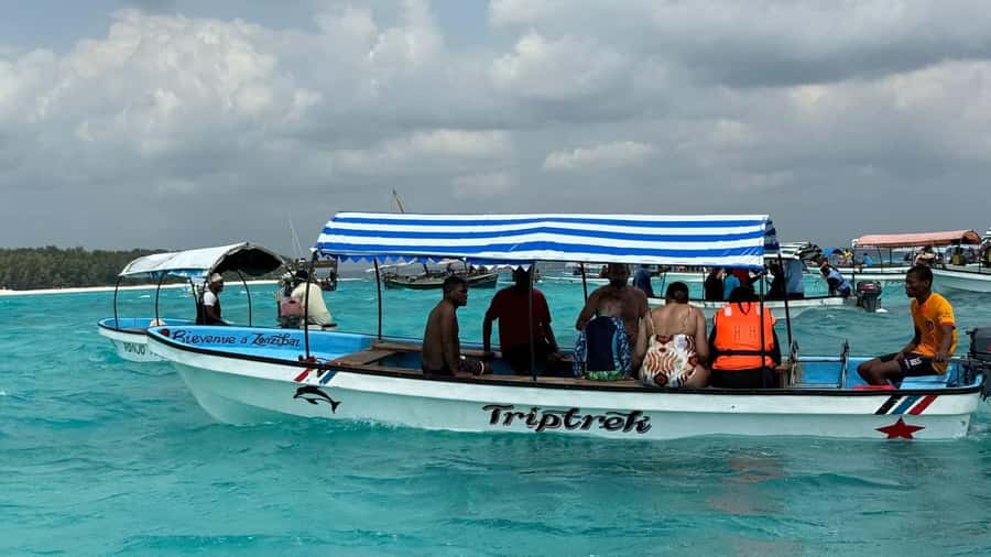 Zanzibar: Pungume island-dolphin watching - BBQ Lunch - Fresh Fruit and a Seafood BBQ on the Sandbank